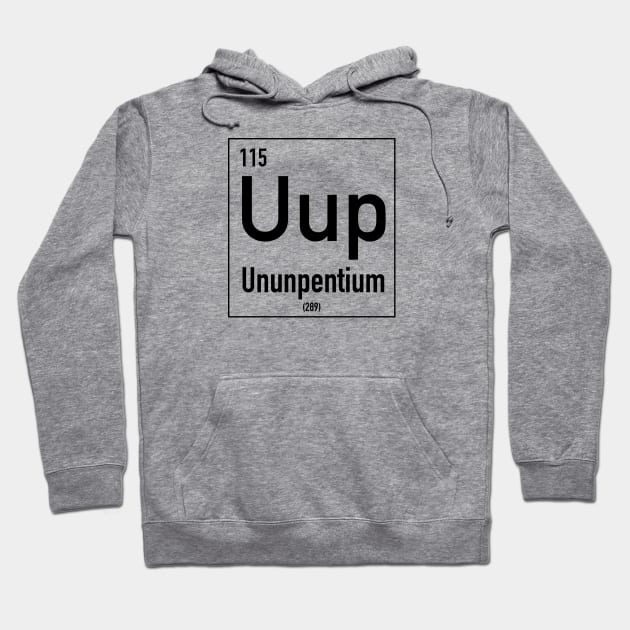 Ununpentium Hoodie by My Geeky Tees - T-Shirt Designs